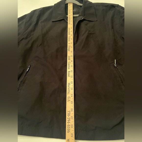 LONDON FOG MEN’S MICROFIBER GOLF JACKET. BLACK. SIZE. XL - Picture 6 of 7